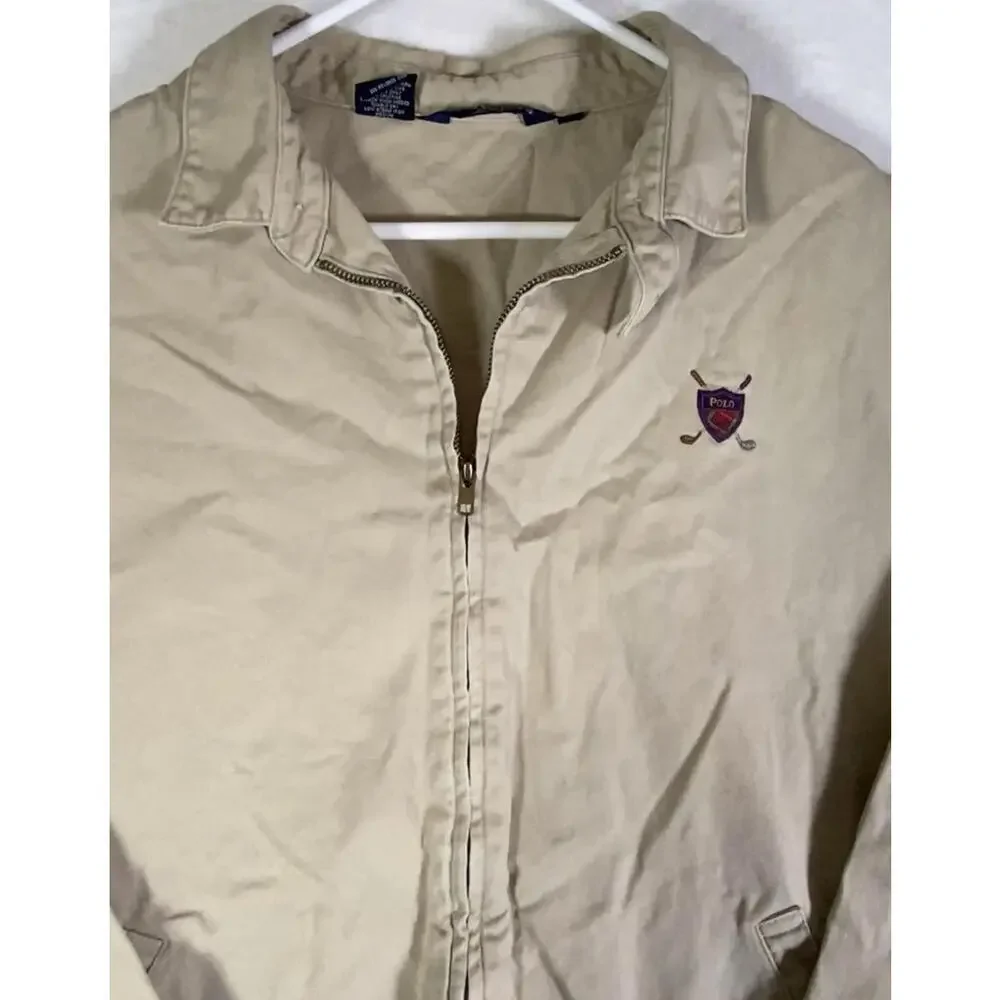 Vintage Polo Ralph Lauren Harrington Bomber Jacket Men’s USA Made 1980s XLarge